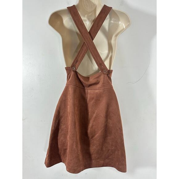 JACK by BB DAKOTA faux suede jumper overall skirt Womans‎ XS retro - Picture 5 of 8